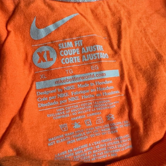 Nike Excuses Suck Tee XL Orange 100% Cotton Short Sleeves Runing gym Workout Gym - Picture 5 of 5